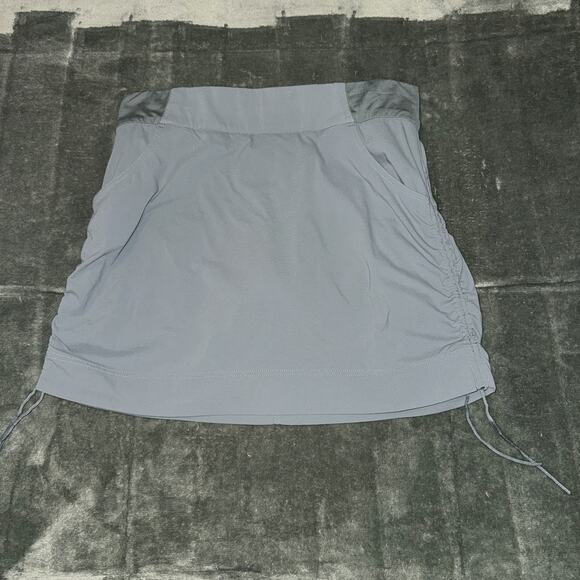 Columbia Anytime Casual Skort Skirt Women Large Gray Stretch Pockets Omni-Shield - Picture 1 of 8